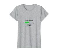 Weekend Loading Friday Funny Office Humor T-Shirt, Women, Heather Grey, L