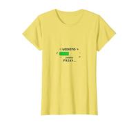 Weekend Loading Friday Funny Office Humor T-Shirt, Women, Lemon, XL