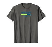 Weekend Loading Progress Bar Funny Office Humor T-Shirt, Men, Asphalt, 4XL