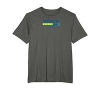 Weekend Loading Progress Bar Funny Office Humor T-Shirt, Men's Big and Tall, Asphalt, 4X Tall