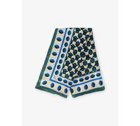 Weekend Max Mara Womens Weekend Max Mara Printed Square Silk Scarf Dark Green Geometric 1Size