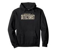 Weekend Metal Detectorist Hobby Badge Detecting Part Time Pullover Hoodie