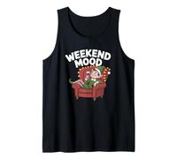 Weekend Mood Funny Christmas Elf Relaxing Fun Mens Womens Tank Top