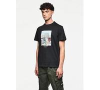 Weekend Offender Battle Line Graphic T-Shirt - Black, Black, Size L, Men Black