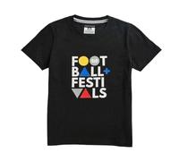 Weekend Offender Boy's Junior Printed Football Festival T-Shirt in Black