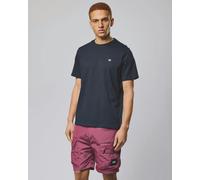 Weekend Offender Brooklands Plain T-Shirt - Navy Blue - Small