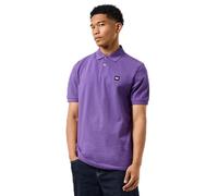Weekend Offender Men's Caneiros Badge Polo Shirt in Purple