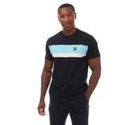 Weekend Offender Men's Crossword Colour Block T-Shirt in Blue