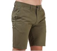 Weekend Offender Mens Dillenger Cotton Twill Chino Shorts in Khaki - Size X-Large
