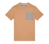 Weekend Offender Men's Gorman House Check Pocket T-Shirt in Brown