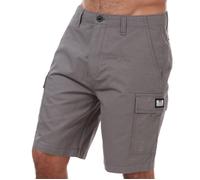 Weekend Offender Mens High Desert Cargo Short in Charcoal - Grey Cotton - Size Small
