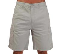 Weekend Offender Mens High Desert Cargo Short in Light Grey Cotton - Size Small