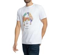 Weekend Offender Men's Kinky Afro Graphic T-Shirt, White