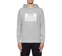 Weekend Offender Mens Service Classic Hoodie - Grey Marl - UK XXL