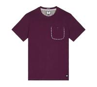 Weekend Offender Men's Sutton Check Detail Pocket T-Shirt in Red