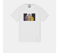 Weekend Offender Mens T.I.E Graphic T-Shirt in White Cotton - Size 3XL