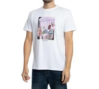 Weekend Offender T-Shirt Mens Turf Wars 80's Trainers Crew Neck Tee in White