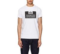 WEEKEND OFFENDER MENS PRISON T-SHIRT IN WHITE BNWT RRP £35