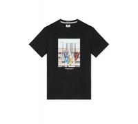 Weekend Offender PT3A22 Battle Lines Hanging Trainer Graphic Print T-Shirt Black