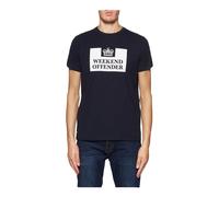 Weekend Offender T-Shirt Mens Prison Tee in Navy Blue Casuals Front Logo