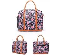 Weekend Overnight Travel Bag 45x36x20 for Easyjet Compliant, Shoe Compartment Multi-Pockets Duffle Holdall for Women Durable and Water-Resistant (Pink)