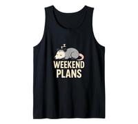 weekend plan sleeping possum Tank Top