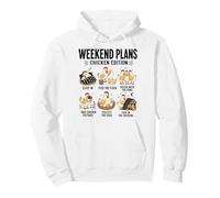 Weekend Plans Chicken Edition Funny Hen Humor Farm Pullover Hoodie