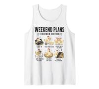 Weekend Plans Chicken Edition Funny Hen Humor Farm Tank Top