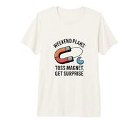 Weekend Plans Toss Magnet Get Surprise Magnet Fishing Premium T-Shirt