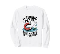 Weekend Plans Toss Magnet Get Surprise Magnet Fishing Sweatshirt