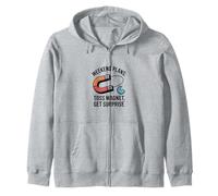 Weekend Plans Toss Magnet Get Surprise Magnet Fishing Zip Hoodie
