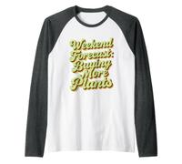 Weekend Plant Lady Forecast Buying More Plants Best Friend Raglan Baseball Tee