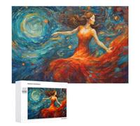 Weekend Puzzle Project - Dancing The Night Away, Wooden Jigsaw Puzzle for Adults, 1000 PCS - to Assemble, Frame And Display