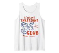 Weekend Threesome Club Funny Salt Lime Tequila Drink Party Tank Top