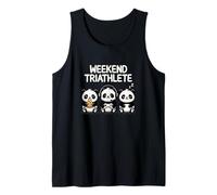 Weekend Triathlete Gamer Pizza Sleep Athlete Fun Tank Top