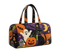 Weekend Voyages - Quilted Halloween Tote Bag - Ghost Pumpkins Design, a, Se référer au descriptif, Refer to description
