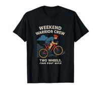 Weekend Warrior Crew Bike Adventure Graphic T-Shirt