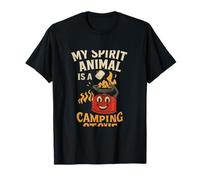 Weekend Warrior Crew My Spirit Animal Camping Stove T-Shirt