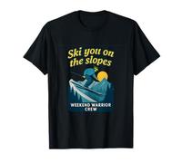 Weekend Warrior Crew Ski You On The Slopes Ski Jump Art T-Shirt