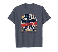 Weekend Warrior Labor Days for Women Empowerment T-Shirt, Men, Heather Blue, XXL