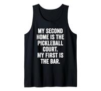 Weekend Warrior Shirt My Second Home is The Pickleball Court Tank Top