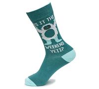 Weekend Yeti, Fancy Colorful Cotton Comfy Novelty Funny Dress Socks Unisex, ANIMALS Patterned Cool Design Gift, Women's 5.5-9.5, Men's 4.5-7.5, Unisex 36-40