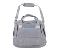 Weekender Bag for Women - Large Gym & Yoga Shoulder Bag with USB Charging Port, Polyester Travel Duffel (Gray)