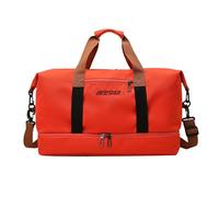 Weekender Bag - Travel Bag, Waterproof Oxford Bag, Expandable | Large Capacity, Wet and Dry Separation for Convenient Packing, Ideal for Short Trips, red, Siehe Beschreibung, See descriptio
