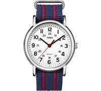 Weekender Timex Central Park Quartz Watch with Analogue Display and Nylon Strap - T2N747, Blue, T2N747PF