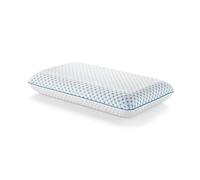 WEEKENDER Ventilated Gel Memory Foam Pillow with Reversible Cooling Cover - Two-Sided for All-Season Comfort - Washable Cover - Dorm Room Essentials - Standard,White