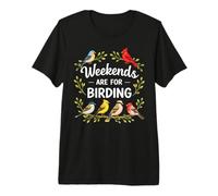 Weekends are for Birding Lover Bird Watcher Feeding Birds Premium T-Shirt