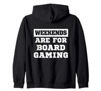 Weekends Are For Board Gaming Fun Nights Zip Hoodie