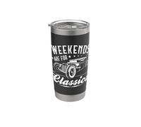 Weekends are for Classics Hot Rod Stainless Steel Insulated Tumbler
