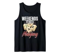 Weekends are for Mahjong, Tile Game Player, Mah Jong Tank Top